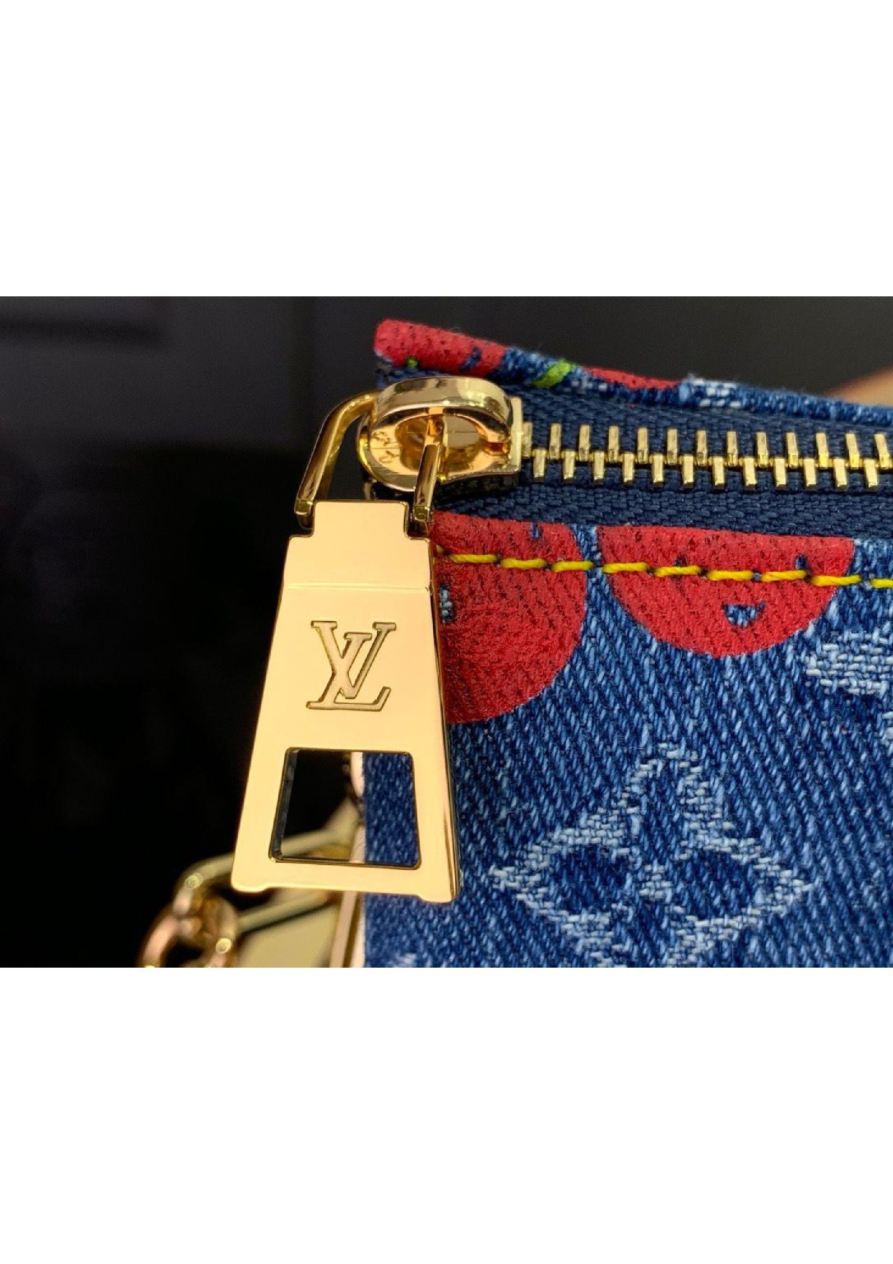 LV denim cherry bag